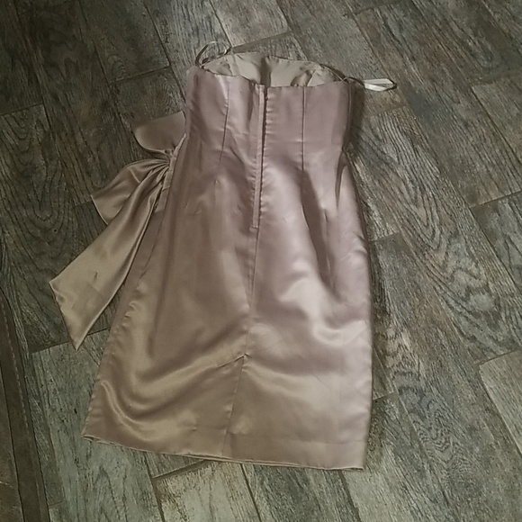 Nude strapless. Bride dress W/JACKET - Picture 3 of 4